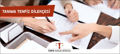 Tanıma Tenfiz Dilekçesi tanima tenfiz dilekcesi